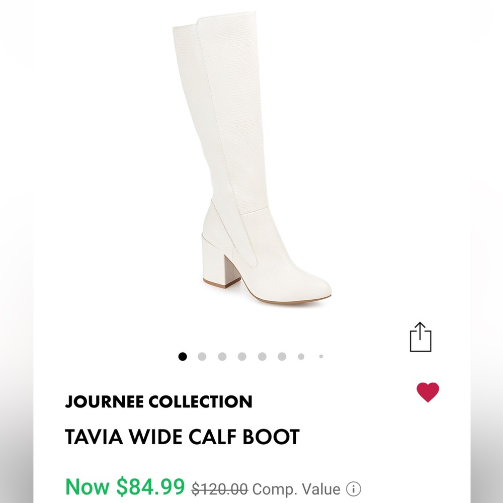 NIB Tavia wide calf boot from Journee Collection Size 8
